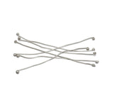 Silver 19 Gauge Brass Fuse Wire (Ball Pins) For Jewellery Making , BPP-003